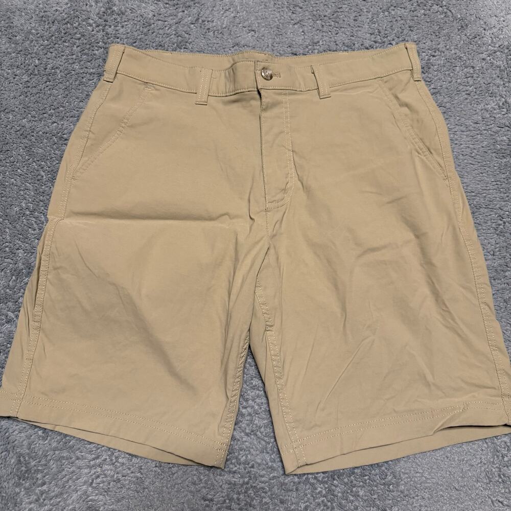 Eddie Bauer Shorts Mens 36 Tan Travex Nylon Hiking Outdoor Gorp Performance
